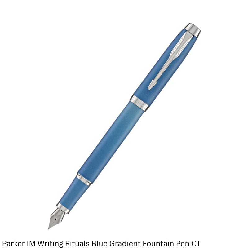Parker IM Writing Rituals Blue Gradient Fountain Pen – Fine Point Nib