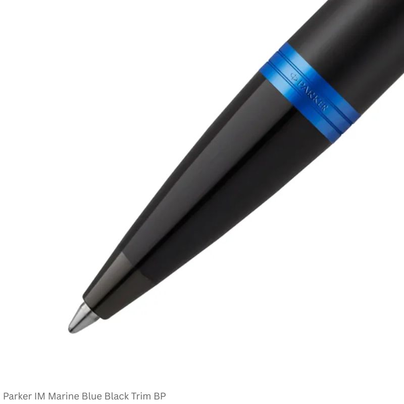 Parker IM Marine Blue Black Trim Ballpoint Pen