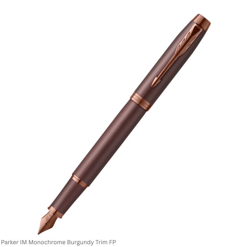 Parker IM Monochrome Titanium Trim Fountain Pen Medium Point