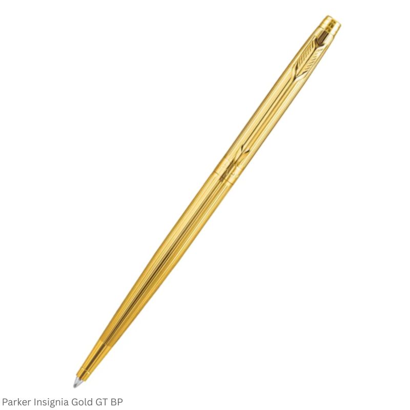 Parker Insignia Gold Gold Trim Ballpoint Pen Twist Mechanism
