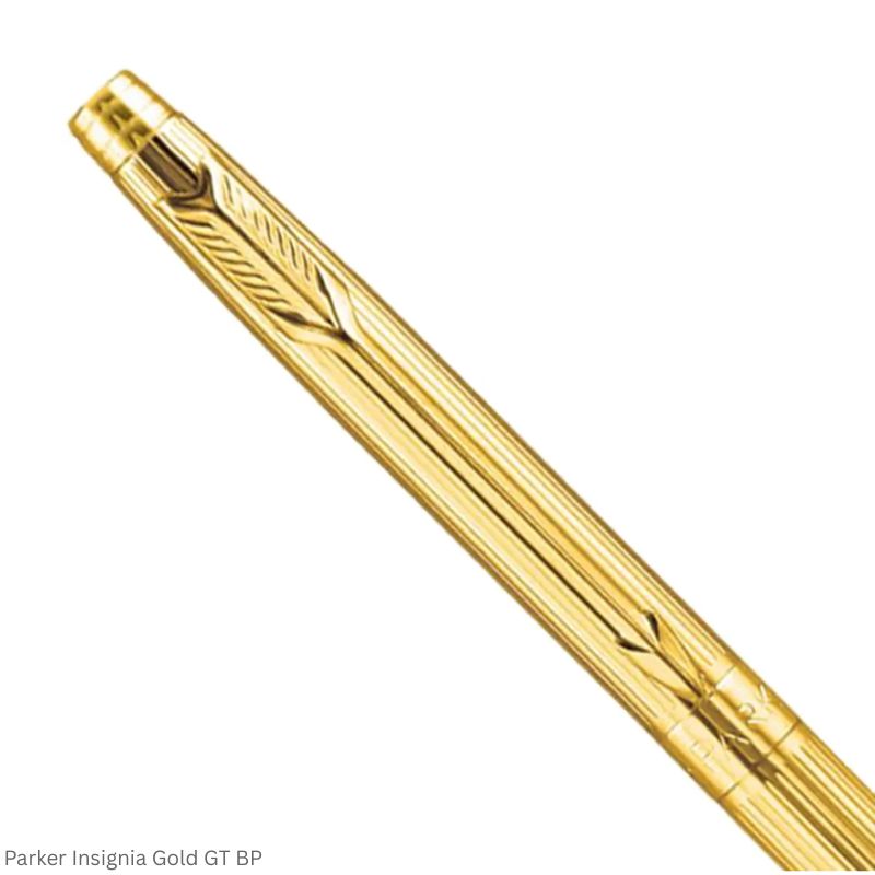 Parker Insignia Gold Gold Trim Ballpoint Pen Twist Mechanism