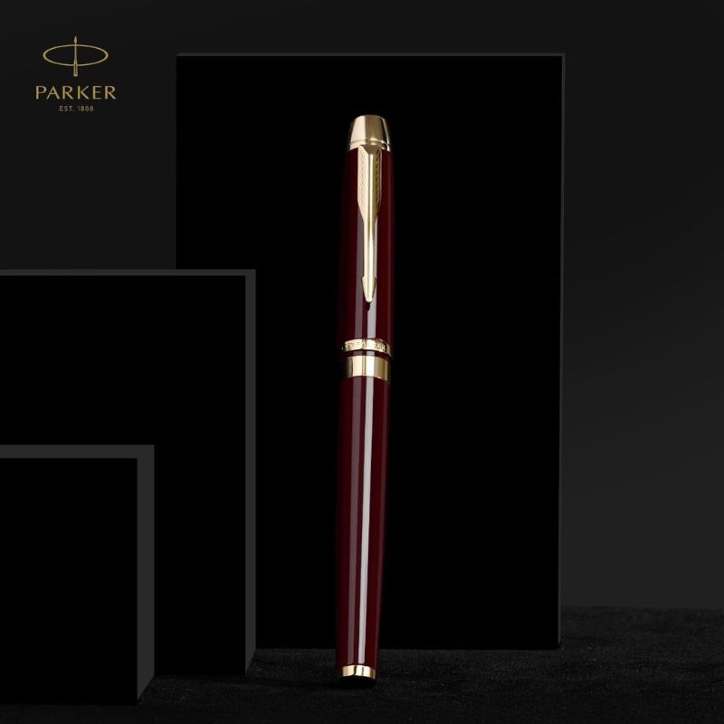 Parker Odyssey Burgundy Gold Trims Fountain Pen – Medium Point Nib