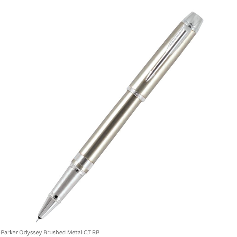 Parker Odyssey Brushed Metal Chrome Trim Rollerball Pen