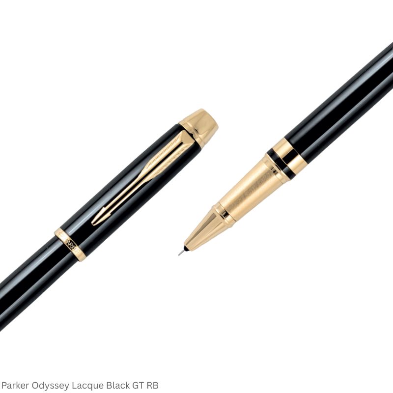 Parker Odyssey Laque Black Gold Trim Rollerball Pen