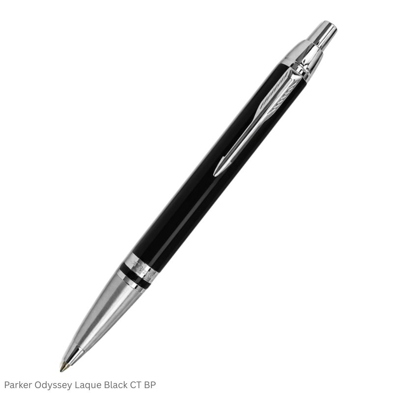 Parker Odyssey Laque Black Chrome Trim Ballpoint Pen
