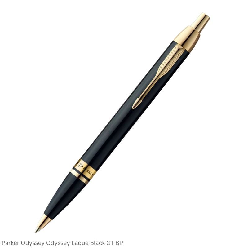 Parker Odyssey Laque Black Gold Trim Ballpoint Pen