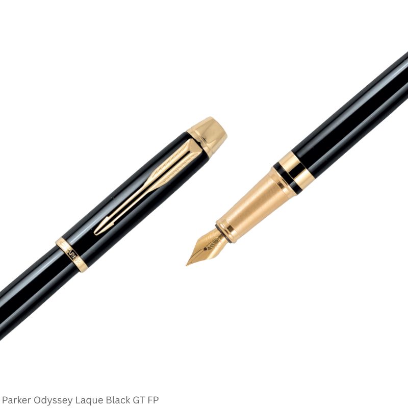 Parker Odyssey Laque Black - Gold Trim Fountain Pen Medium Point