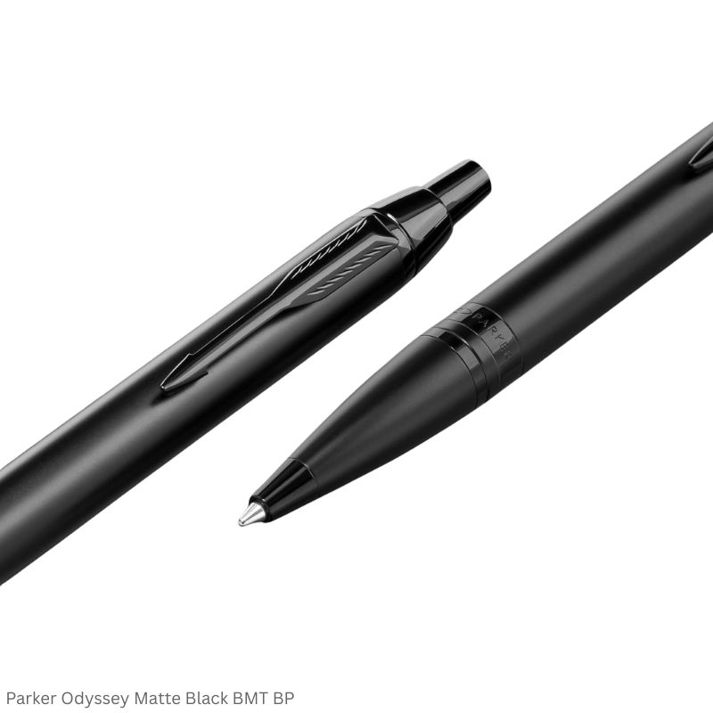 Parker Odyssey Matte Black Black Metal Trim Ballpoint Pen