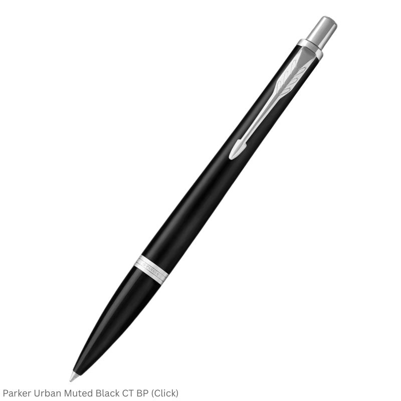 Parker Urban Muted Black Chrome Trim Click Ballpoint Pen