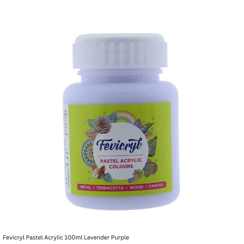 Pidilite Fevicryl Acrylic Pastel Colours in 15ml and 100ml bottles