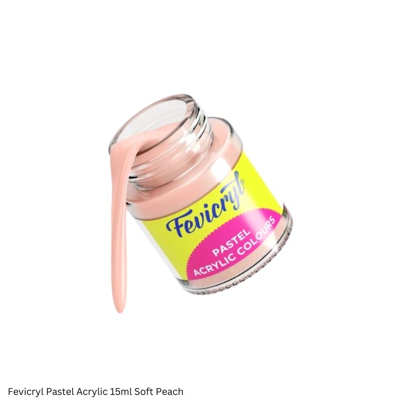 Pidilite Fevicryl Acrylic Pastel Colours in 15ml and 100ml bottles