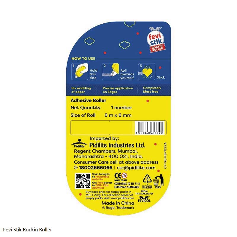Fevi Stik Rockin Roller Glue Tape 8m x 6mm