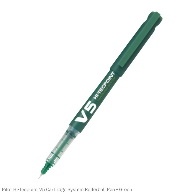 Pilot Hi-Tecpoint V5 Cartridge System Rollerball Pen in 4 different colors