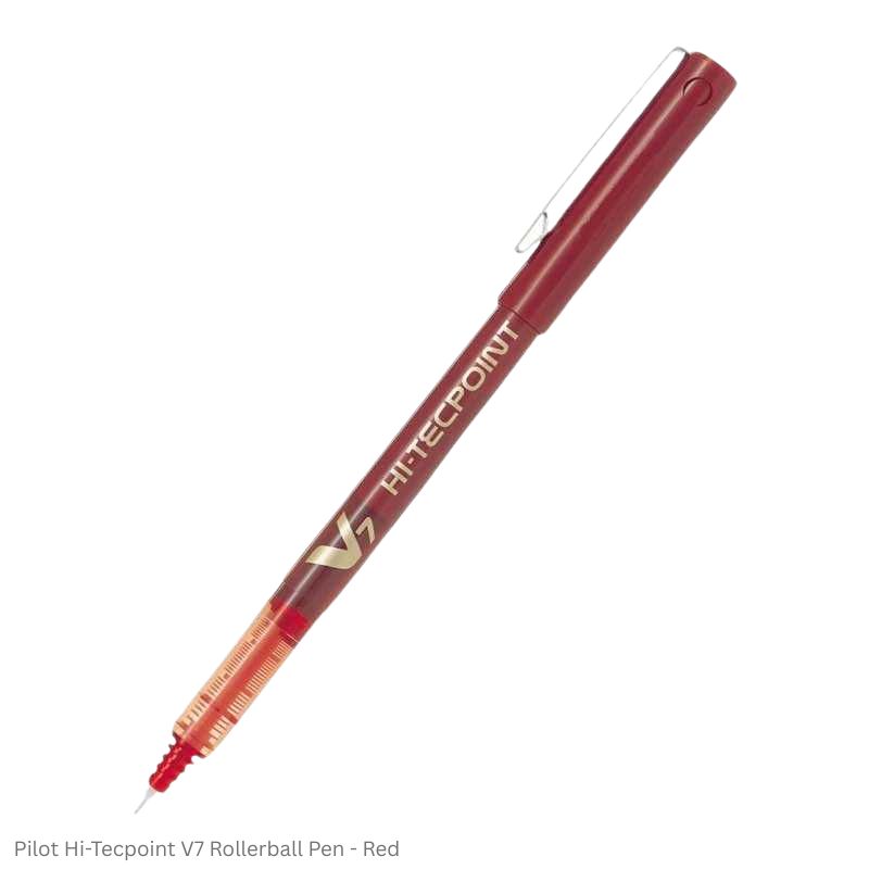 Pilot Hi-Tecpoint V7 Rollerball Pen in 4 different colors