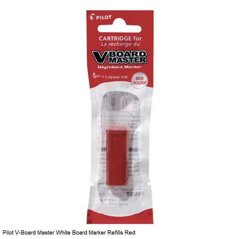 Ink Cartridge for Pilot V Board Master - White Board Marker Ink in 4 Different Colours