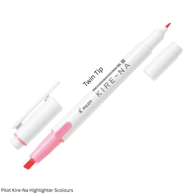 Pilot Kire-Na Double-Sided Highlighter Set – 5 Assorted Colours