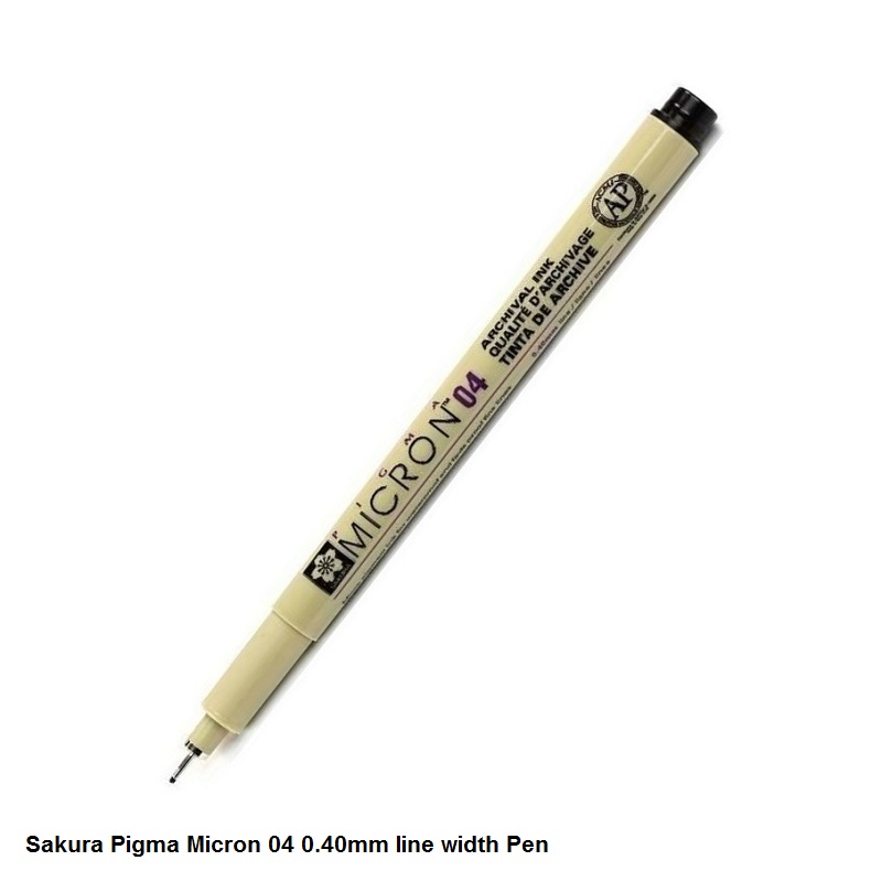 Sakura Pigma Micron Fineliner 003, 005, 01, 02, 03, 04, 05 and 08
