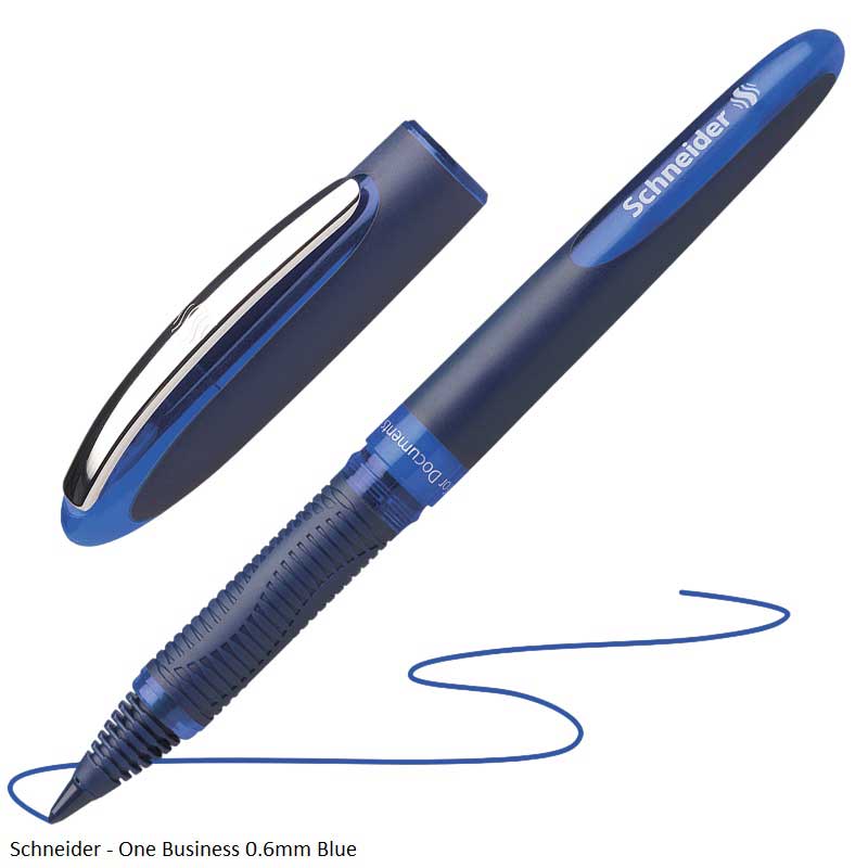 Schneider One Business 0.6mm Cone Tip Premium Writing Rollerball Pen