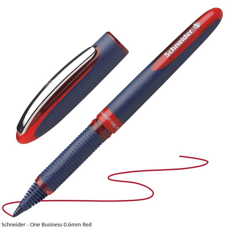 Schneider One Business 0.6mm Cone Tip Premium Writing Rollerball Pen