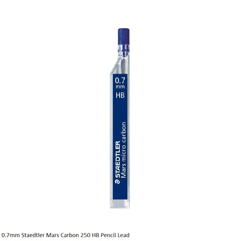 Staedtler Mars Micro Carbon Mechanical Pencil Leads HB and 2B in lead sizes  0.3mm, 0.5mm, 0.7mm, 0.9mm, 1.3mm and 2.0mm