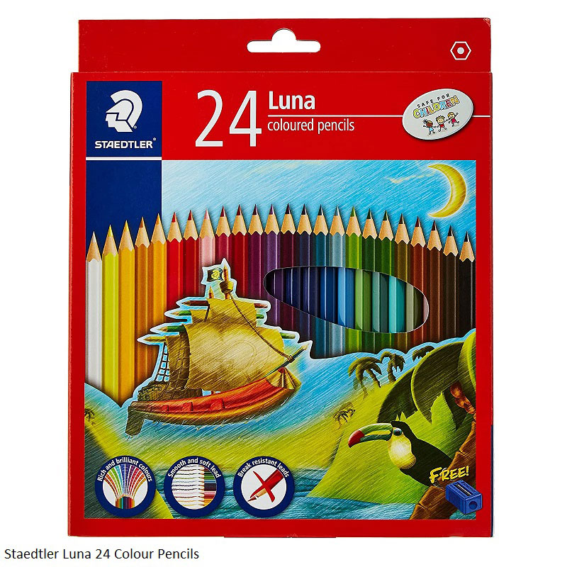 Staedtler Luna Coloured Pencils 12, 24, 36 and 48 Shades with Rich Colours for Drawing & Coloring