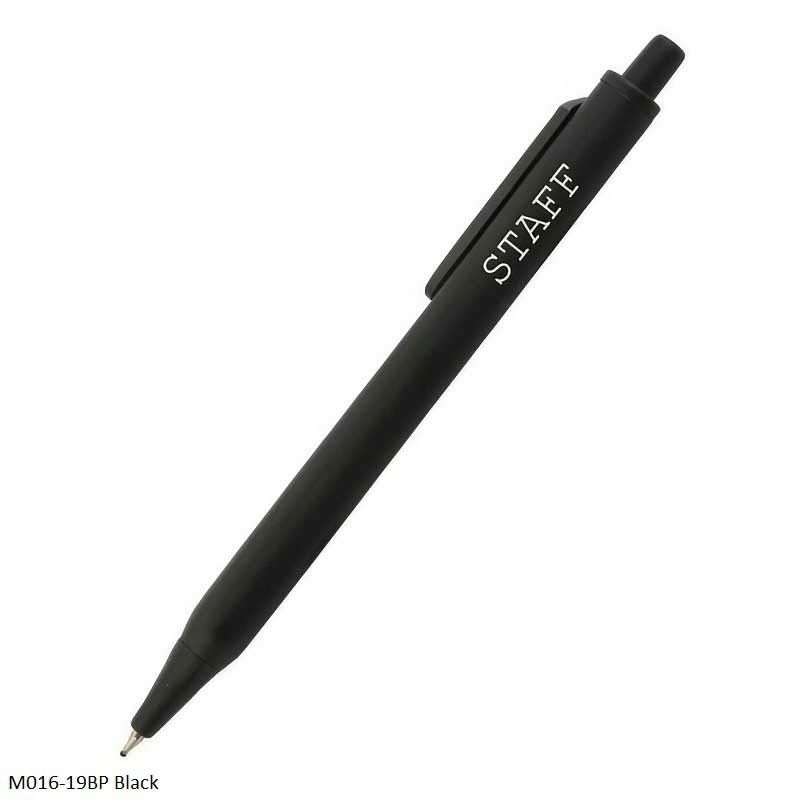 M016 T-Shot Matte Triangle shape Finish Ball Pen with Matte Black Trims – Blue, Black & Red Colours | Personalised Corporate Gift Pen