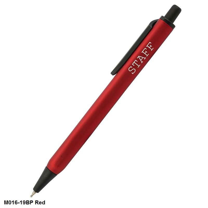 M016 T-Shot Matte Triangle shape Finish Ball Pen with Matte Black Trims – Blue, Black & Red Colours | Personalised Corporate Gift Pen