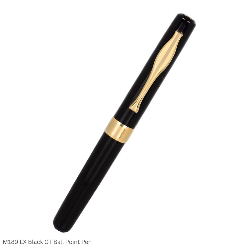 LX Mini Metal Ball Point Pen Black-Gold & Chrome-Coffee Finish Premium Pocket Pen