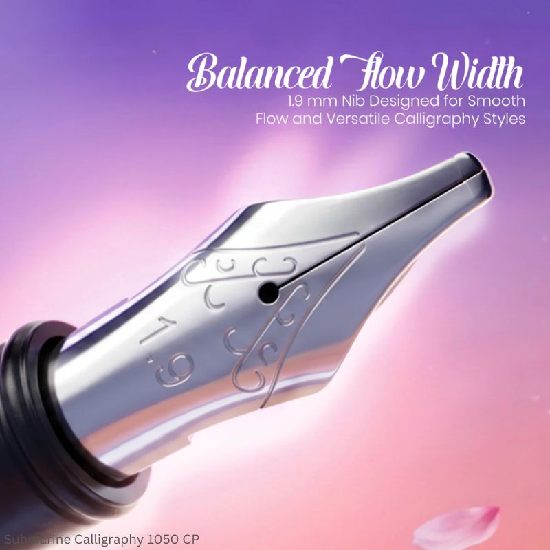 Submarine Calligraphy Pen Set of 3 Pens with 1.3mm, 1.9mm and 3.0mm Nib Sizes