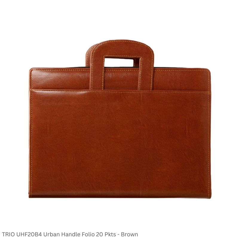 TRIO UHF20B4 Urban Handle Folio 20 Pockets Color Black and Brown