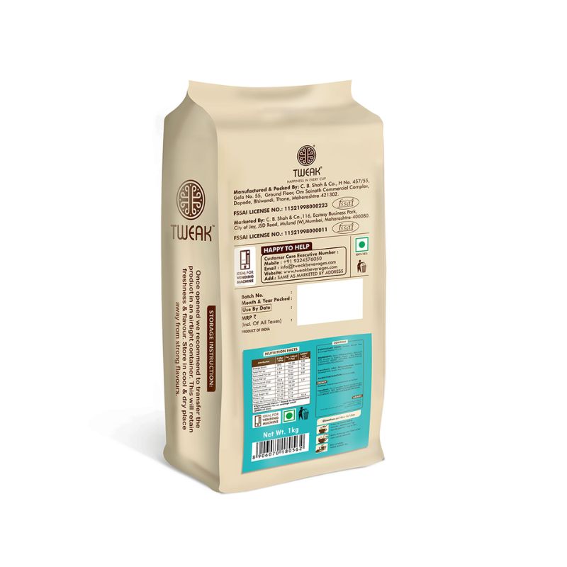 Tweak Instant Tea and Coffee Premix pack of 1Kg