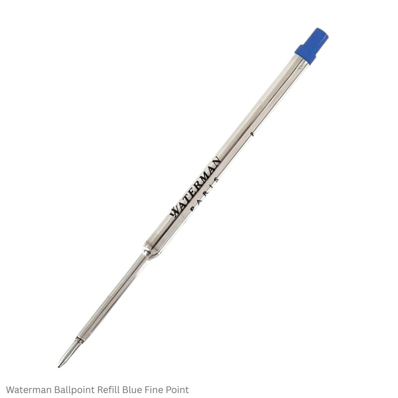 Waterman Ballpoint Refill Ink Black and Blue in Fine and Medium Point