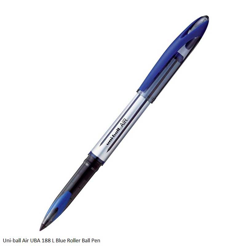 Uni-ball Air Rollerball Pen UBA-188L-Broad in Blue, Black and Red Ink