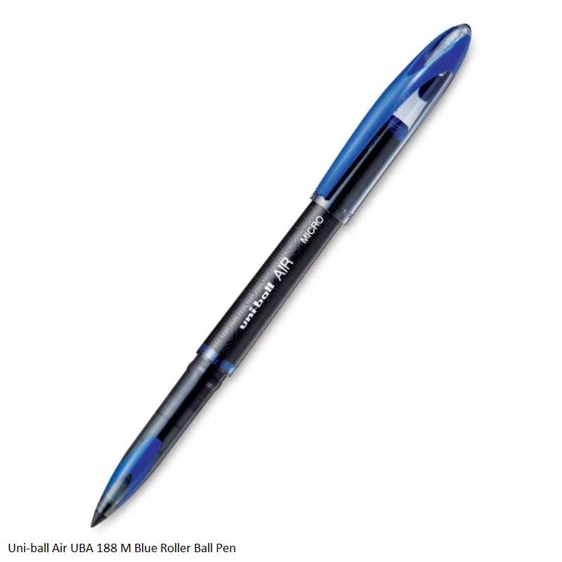 Uni-ball Air Rollerball Pen UBA-188-M Micro in Blue, Black and Red Ink