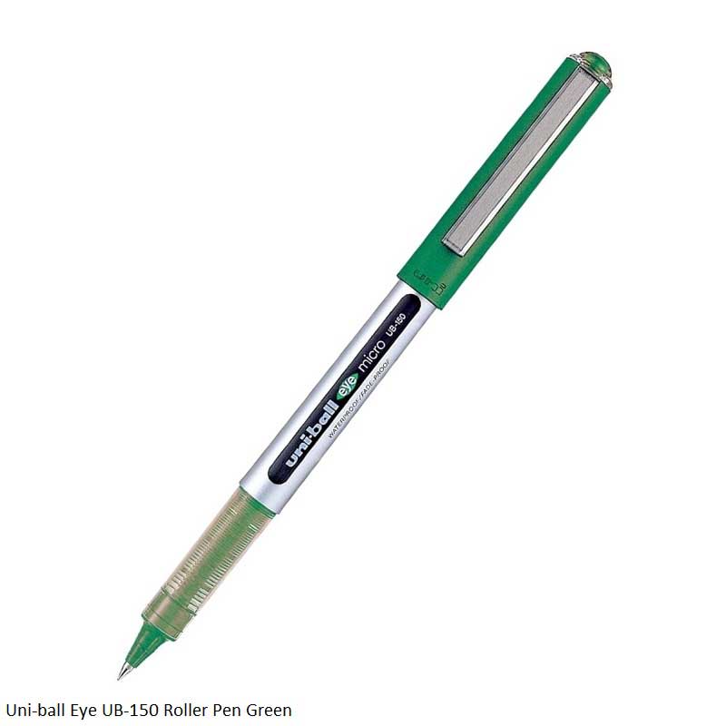 Uni-ball Eye Rollerball Pen UB-150 Micro in Blue, Black, Green and Red Ink