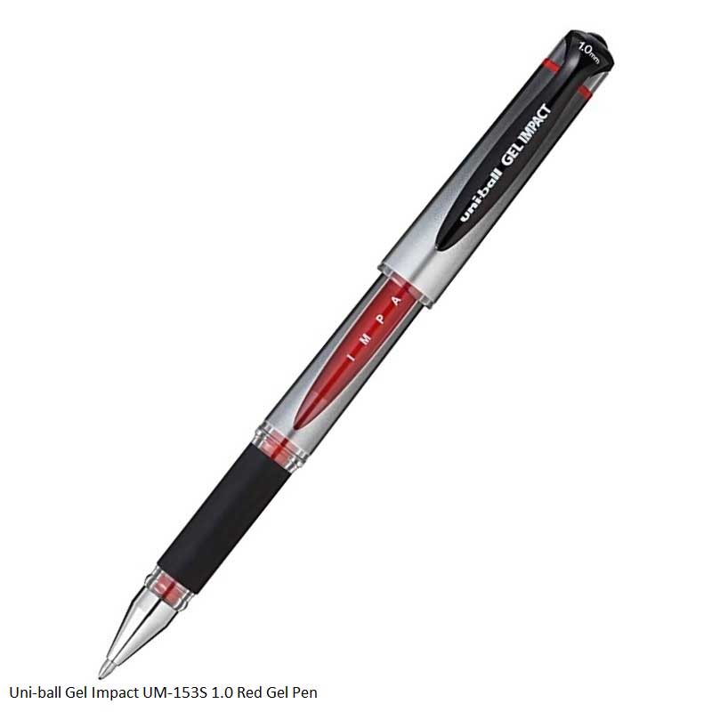 Uni-ball Impact Gel Pen UB-153S 1.0 in Blue, Black and Red Ink