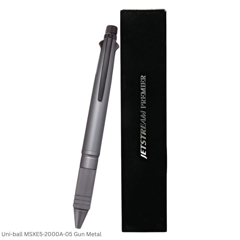 Uni-ball Jetstream Premier Metal Edition Multi-Functional Ball Pen with 0.5mm Pencil & 4 Ink Colors