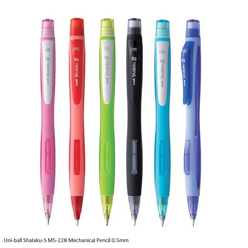 Uni-ball Shalaku S Mechanical Pencil M5-228 0.5mm Side Click Assorted Body Colors