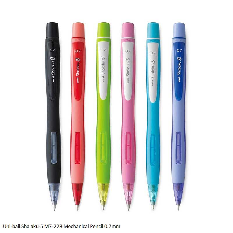 Uni-ball Shalaku S Mechanical Pencil M7-228 0.7mm Side Click Assorted Body Colors