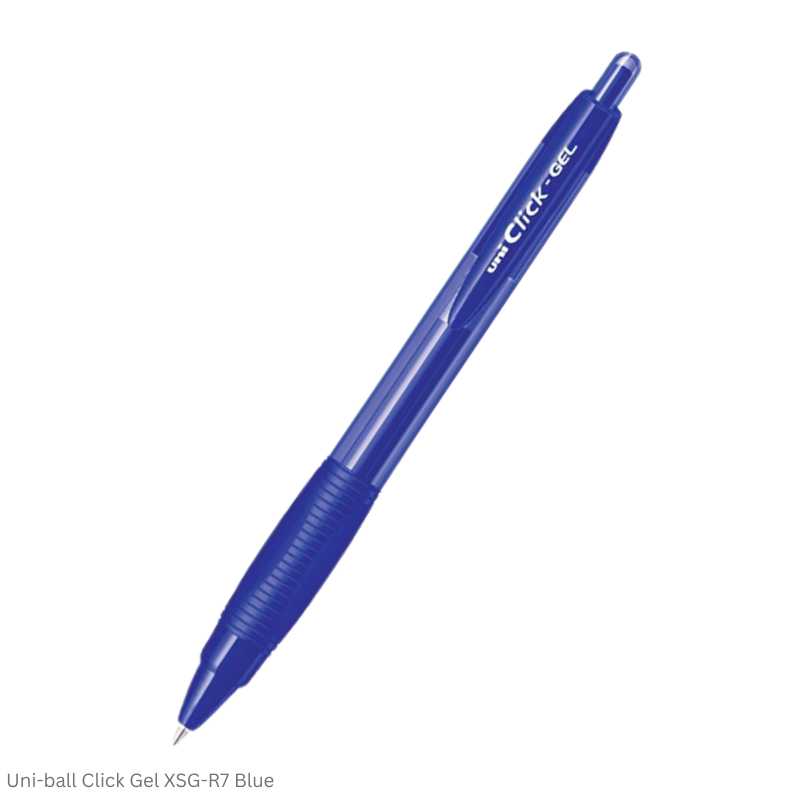 Uni-ball Click Gel XSG-R7 0.7 in Black and Blue